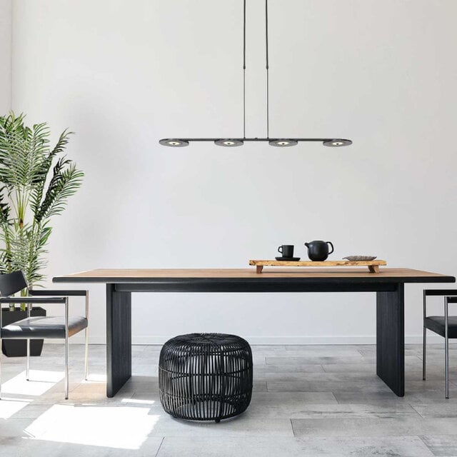 Hanglamp Turound 4-lichts smoke