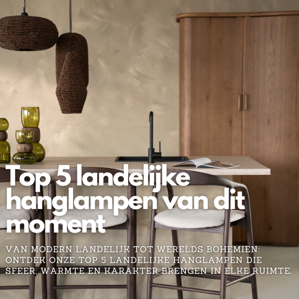 Top 5 landelijke hanglampen van dit moment