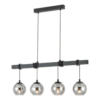 hanglamp Argallo 4-lichts smoke