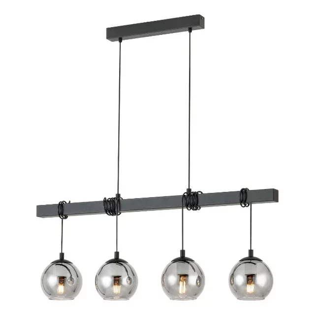 hanglamp Argallo 4-lichts smoke