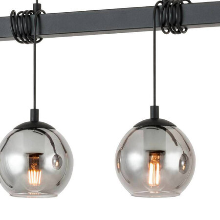 Stars of Light Modern industriële hanglamp Argallo smoke glas
