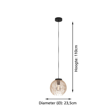 Stars of Light Modern Scandinavische hanglamp Alhabia 1-lichts small zand