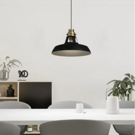 Hanglamp Espinardo 1-lichts zwart