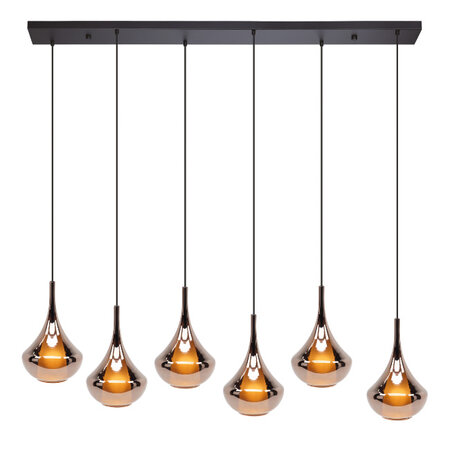 Stars of Light Modern design hanglamp Almoster 6-lichts koper
