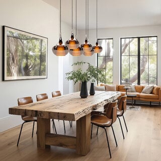 Hanglamp Almoster 6-lichts koper
