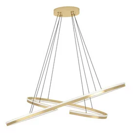 Hanglamp Bogado 2-ringen goud