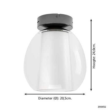 Stars of Light Moderne plafondlamp Menorca 1-lichts wit