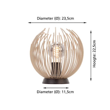 Stars of Light Modern Scandinavische tafellamp Alhabia 1-lichts zand