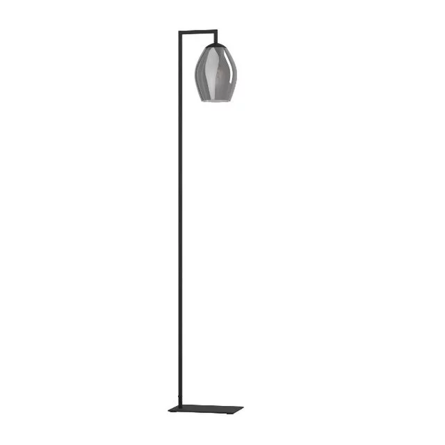 Vloerlamp Estanys 1-lichts smoke