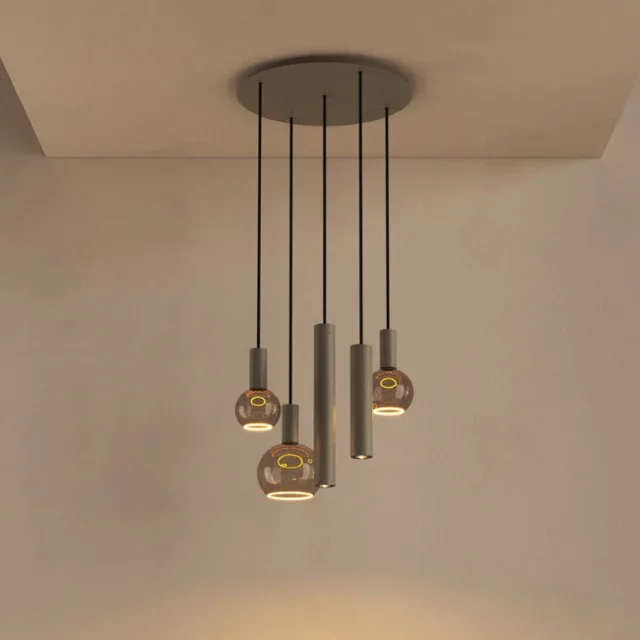 Hanglamp Riva Ø50cm 5-lichts Quartz