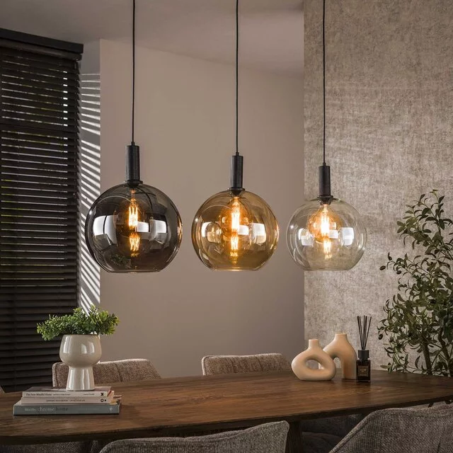 Hanglamp Poly 3-lichts Charcoal