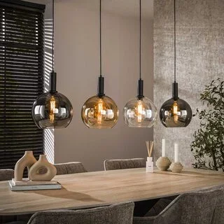 Hanglamp Poly 4-lichts Charcoal