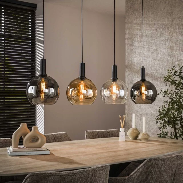 Hanglamp Poly 4-lichts Charcoal