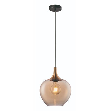 Freelight Hotel chique hanglamp Fresu 1-lichts Brons