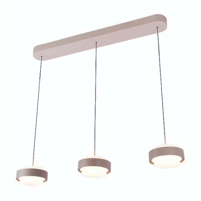 Hanglamp Puleggia 3-lichts balk crème