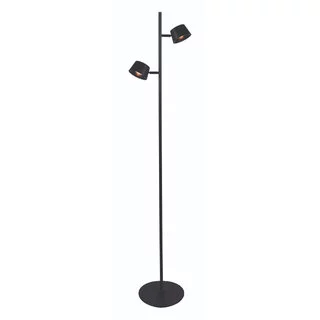 Vloerlamp Cugino 2-lichts zwart
