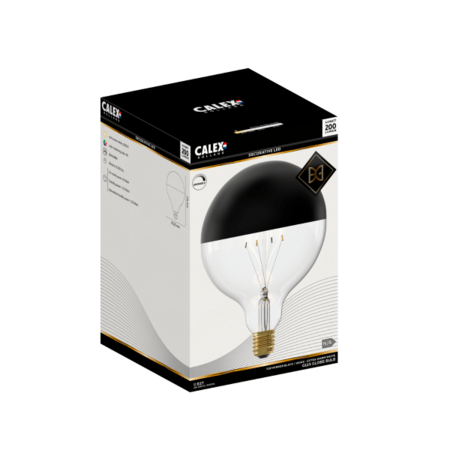 Calex Calex 3,5W LED Kopspiegel Ø12,5 cm bol zwart 200 lumen