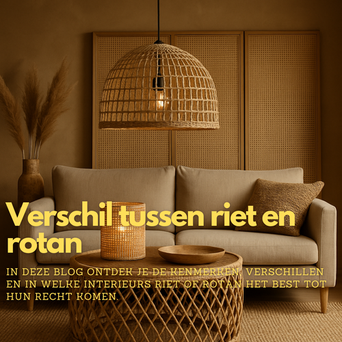 Verschil tussen riet en rotan