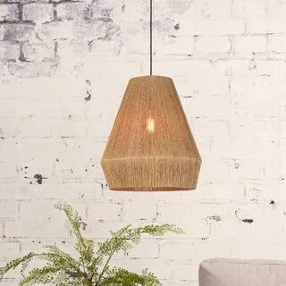 Hanglamp Iguazu 1-lichts Jute Naturel Ø40 cm taps