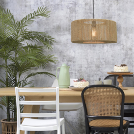Hanglamp Iguazu 1-lichts jute naturel Ø50 cm