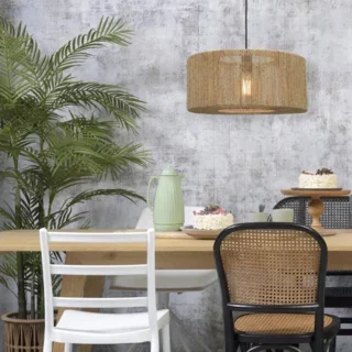 Hanglamp Iguazu 1-lichts jute naturel Ø50 cm