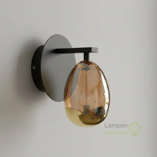 Wandlamp Golden Egg 1-lichts goud