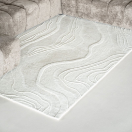 Vloerkleed Soil 190 x 290 cm Off-white