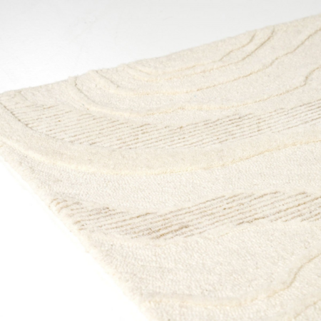 By-Boo Scandinavisch vloerkleed Soil Off-white 190 x 290 cm