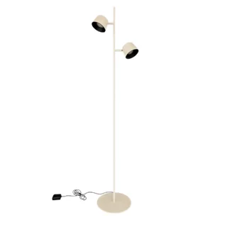 Vloerlamp Cugino 2-lichts crème