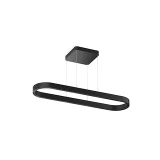 Hanglamp Loop zwart 120 cm