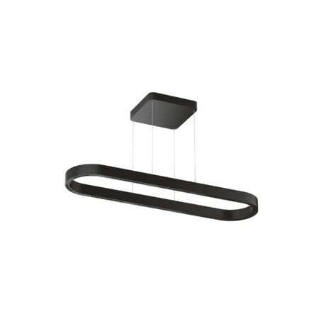 Highlight Modern minimalistische hanglamp Loop zwart 120 cm