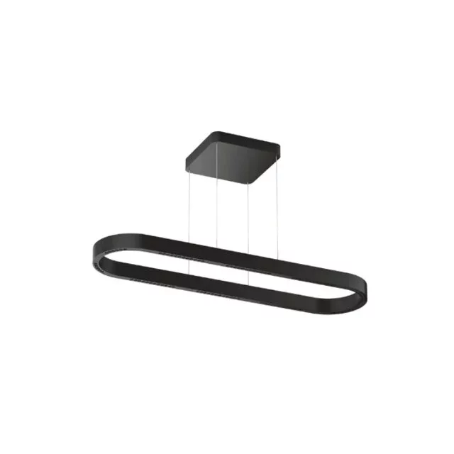Hanglamp Loop zwart 120 cm