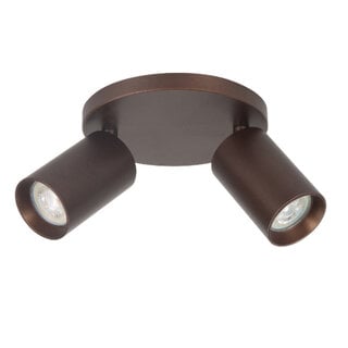 Opbouwspot Mila 2-lichts rond Choco