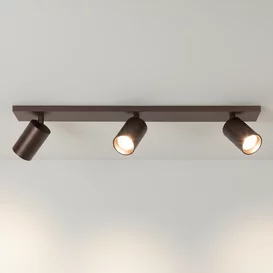 Opbouwspot Mila 3-lichts Choco