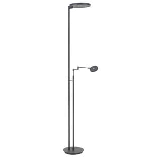 Uplighter Vienna met leeslamp zwart