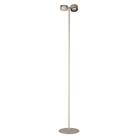 Highlight Modern hotel chique vloerlamp Amora 2-lichts champagne gold