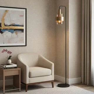 Vloerlamp Marrone 1-lichts brons
