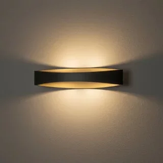 Wandlamp Medusa zwart goud 35 cm
