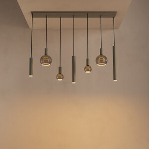 Ztahl Modern design hanglamp Riva 7-lichts Quartz
