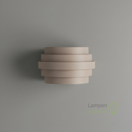 Highlight Modern Scandinavische wandlamp Scudo zand 20 cm