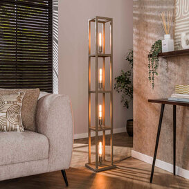 Vloerlamp Brava 4-lichts beige