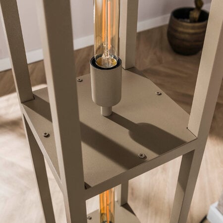 BelaLuz Moderne vloerlamp Brava 4-lichts beige