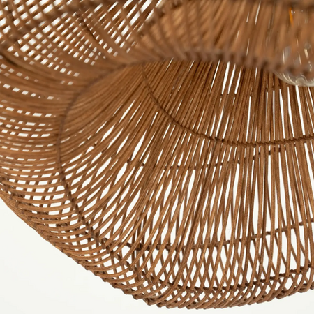 By-Boo Japandi Ibiza stijl hanglamp Lunar 1-lichts bruin