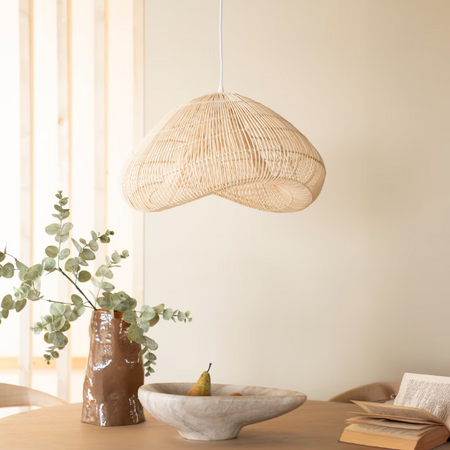 By-Boo Scandinavische Japandi hanglamp Lunar 1-lichts natural