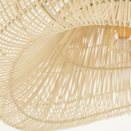 By-Boo Scandinavische Japandi hanglamp Lunar 1-lichts natural