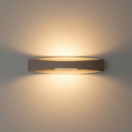 Highlight Modern minimalistische wandlamp Medusa 12W zand 35 cm