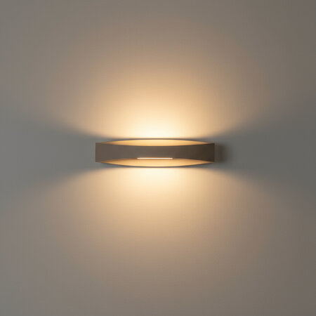 Highlight Modern minimalistische wandlamp Medusa 8W zand 25cm