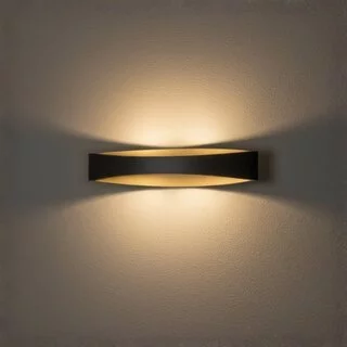 Wandlamp Medusa zwart goud 25 cm