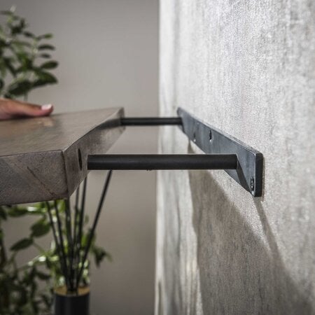 BelaLuz Modern landelijke wandplank Como massief acaciahout bruin  90 cm