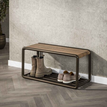 BelaLuz Modern landelijke schoenenbank Lema drift brown